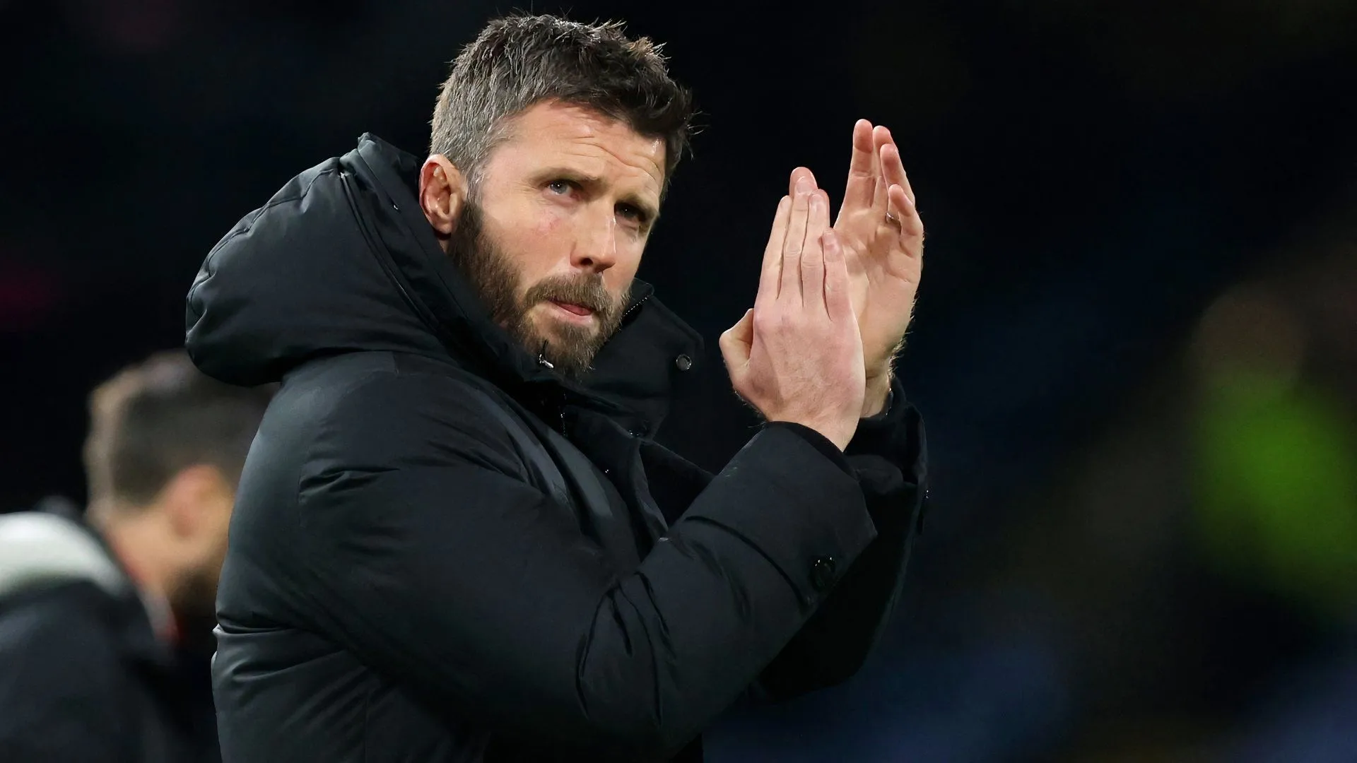 Michael Carrick, HLV Middlesbrough, trong một khoảnh khắc trên băng ghế chỉ đạo.