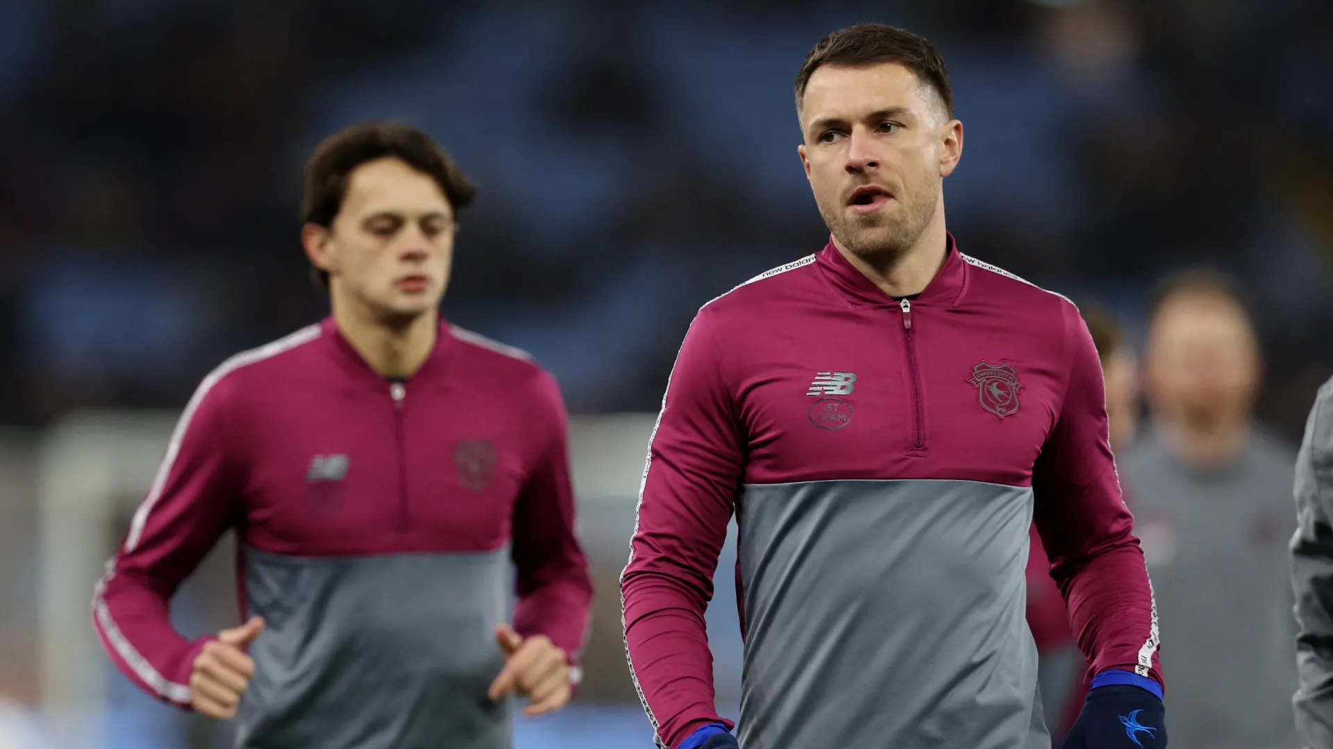 Tiền vệ Aaron Ramsey trong màu áo Cardiff City