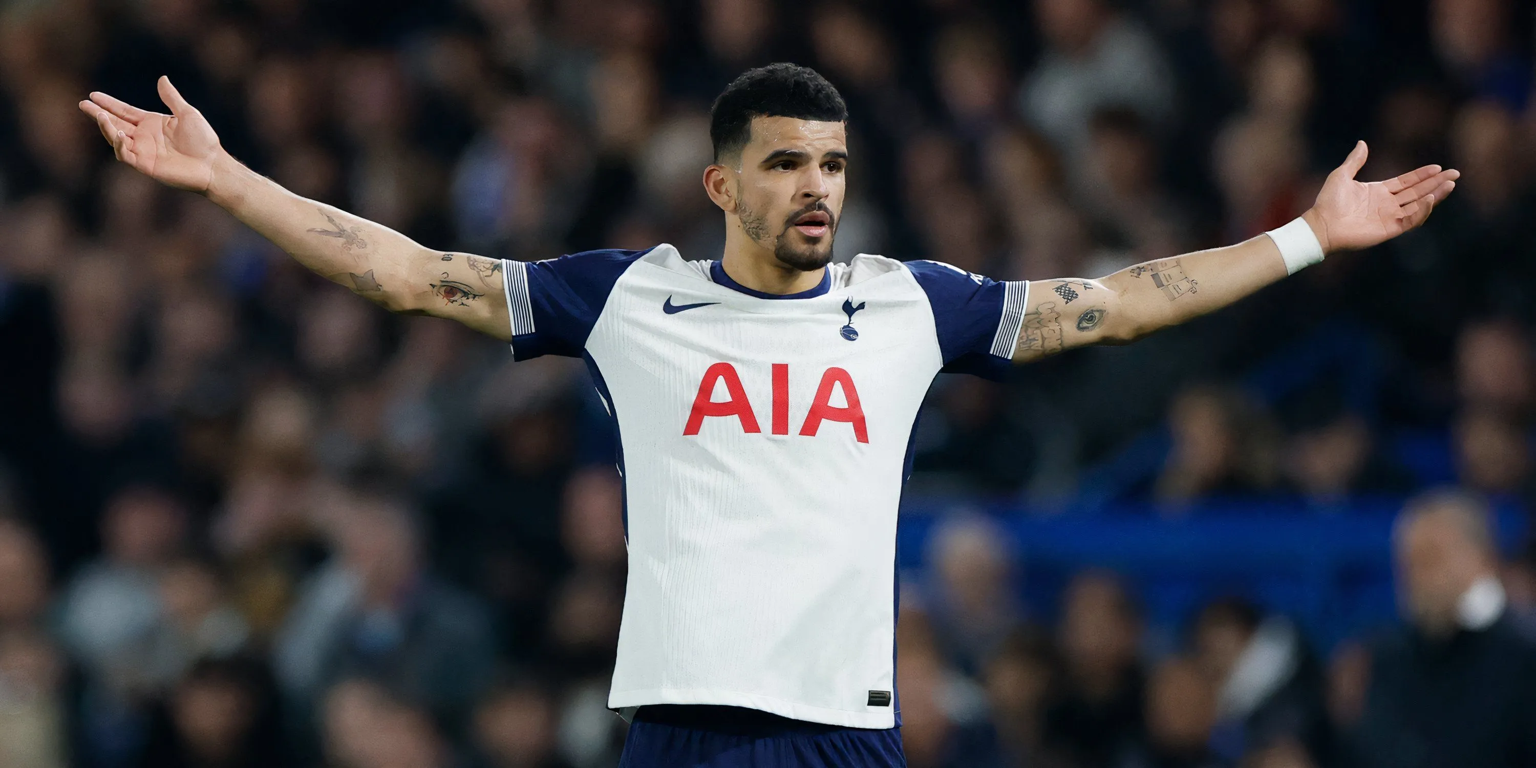 Dominic Solanke trong trang phục Tottenham khi còn thi đấu