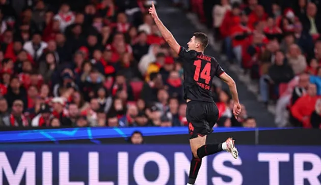 Schick ghi bàn thắng duy nhất trong trận đấu với cú đánh đầu quyết đoán