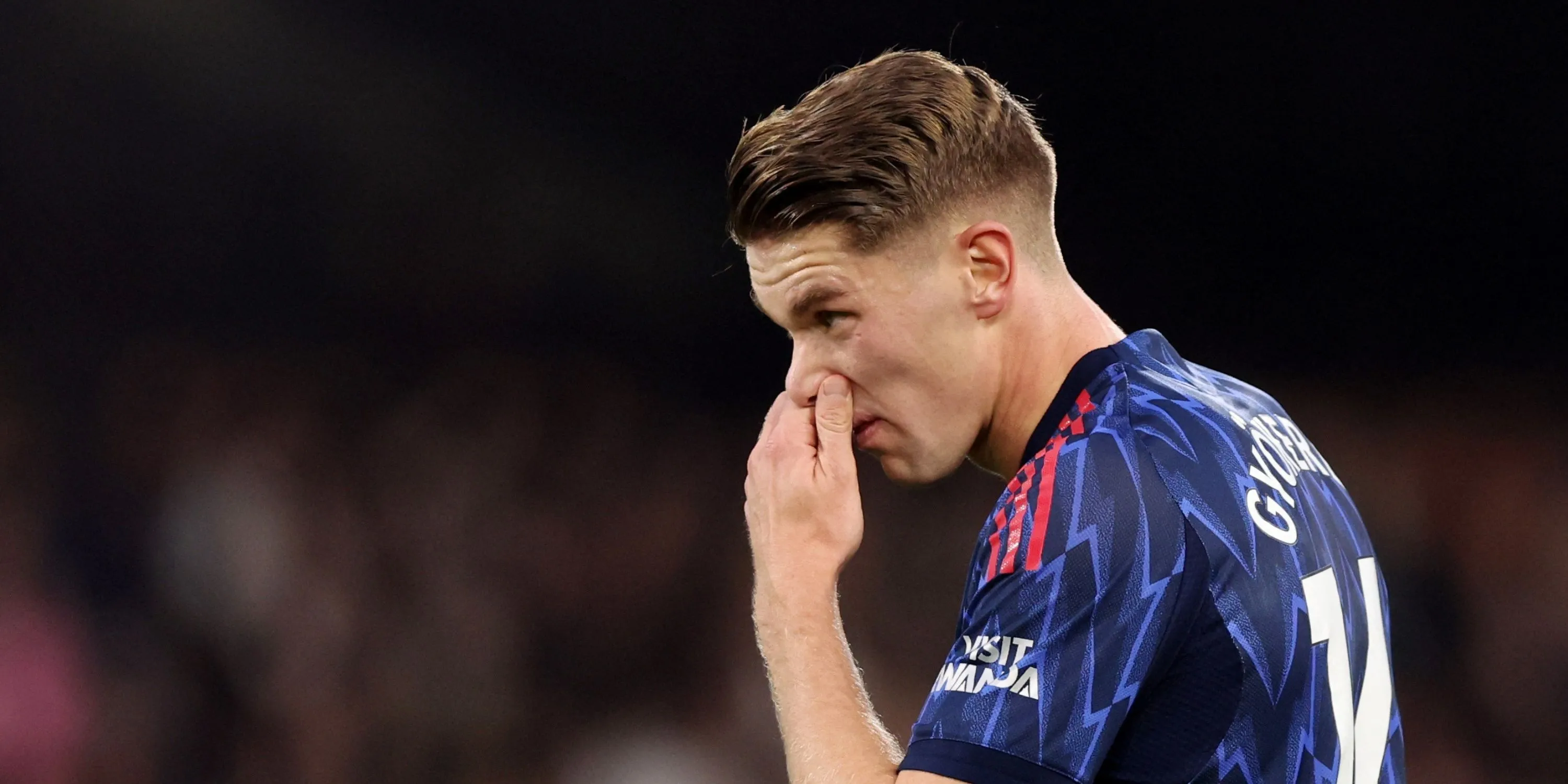 Viktor Gyokeres trong trang phục thi đấu của Arsenal